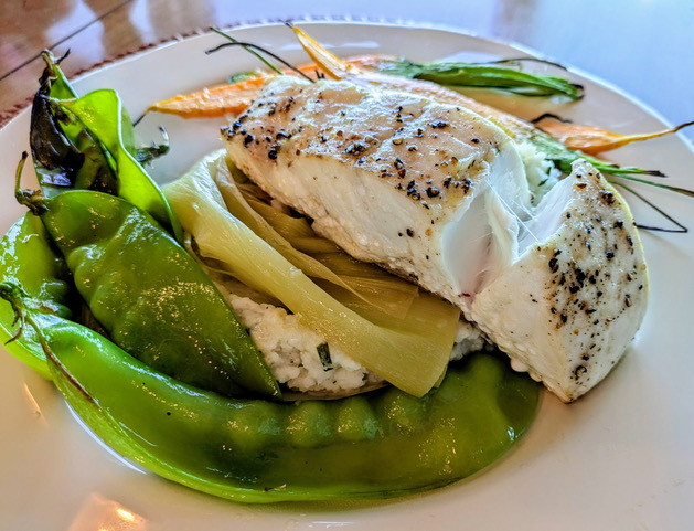 Baked Halibut Steaks Recipe photo. Taken fresh on a local BC fishing
boat.