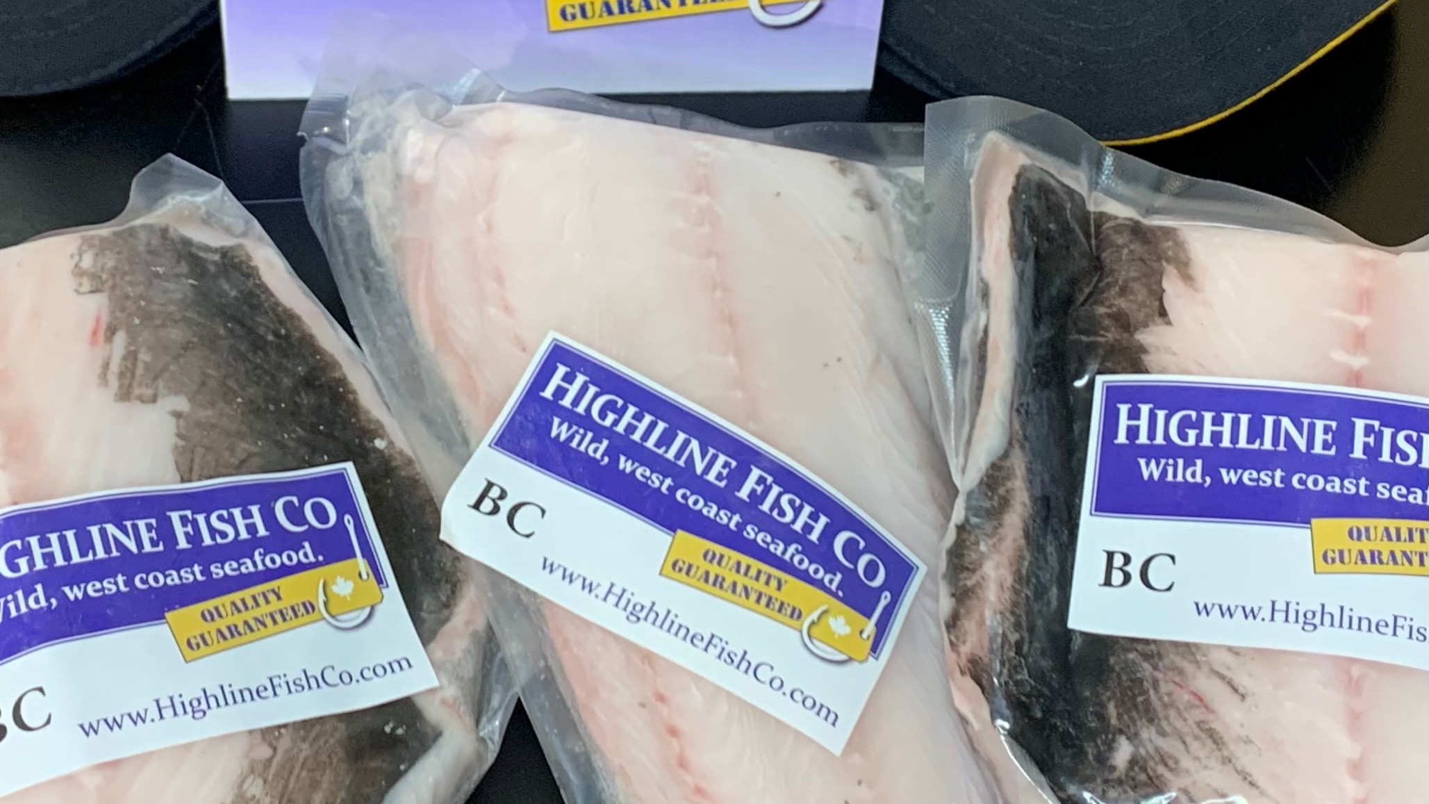 Frozen black cod filets
