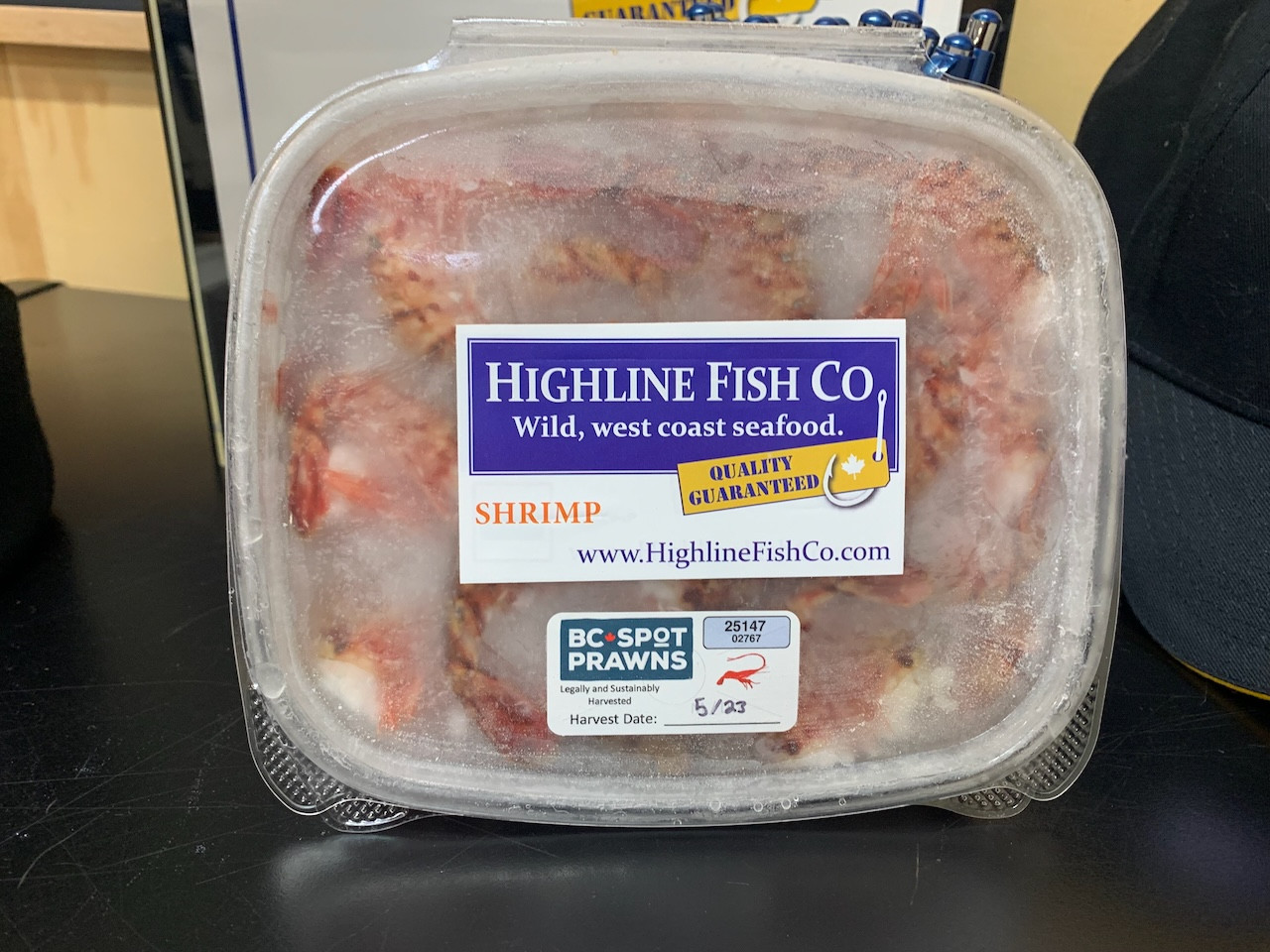 Shrimp product photo.