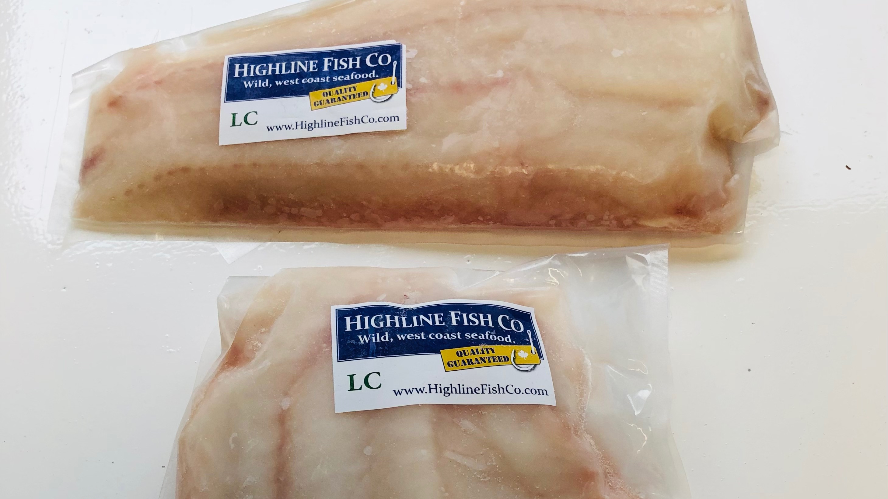 Frozen ling cod filets
