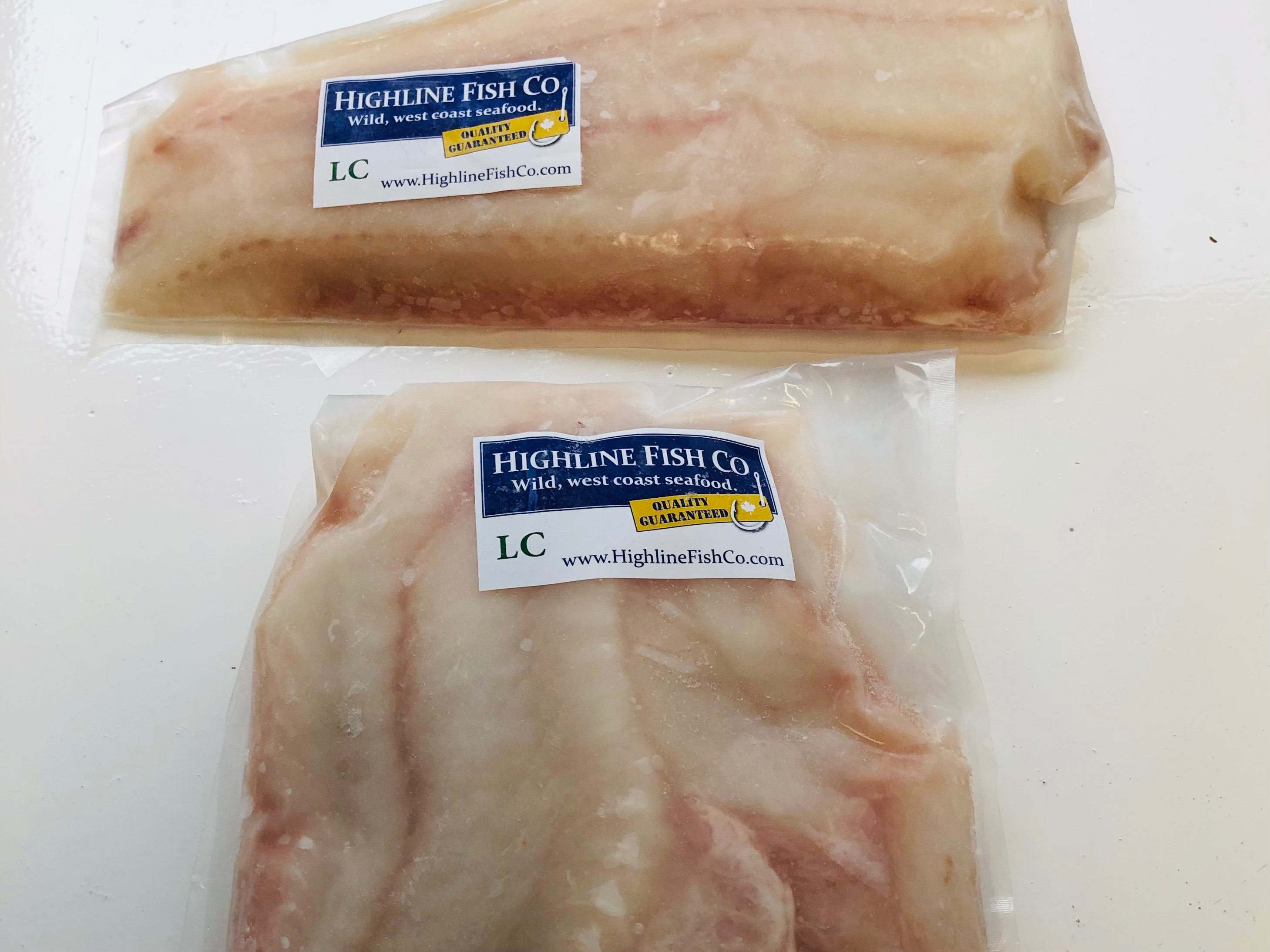 Frozen Ling Cod product photo.
