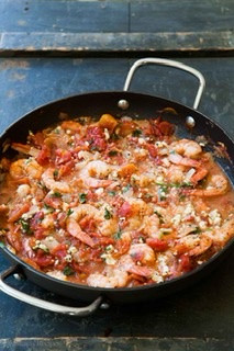 Baked Prawns with Feta Recipe photo. Taken fresh on a local BC fishing
boat.
