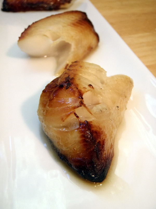 Broiled Miso Ginger Black Cod Recipe photo. Taken fresh on a local BC fishing
              boat.